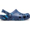 Crocs Unisex-Child Classic Watercolor Marbled Clog(Navy/Multi)