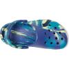 Crocs Unisex-Child Classic Watercolor Marbled Clog(Navy/Turbo Teal)