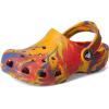 Crocs Unisex-Child Classic Watercolor Marbled Clog(Orange Zing/Multi)