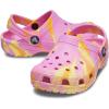 Crocs Unisex-Child Classic Watercolor Marbled Clog(Taffy Pink/Multi)