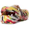 Crocs Unisex-Child Classic Watercolor Marbled Clog(Varsity Red/Multi)