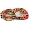 Crocs Unisex-Child Classic Watercolor Marbled Clog(Varsity Red/Multi Glow in the Dark)