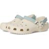 Classic Denim Floral Backstrap Clogs (Little Kid/Big Kid)(Summit White)