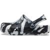 Crocs Unisex-Child Classic Watercolor Marbled Clog(Black/White)