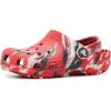 Crocs Unisex-Child Classic Watercolor Marbled Clog(Flame/Multi)