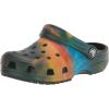 Crocs Unisex-Child Classic Watercolor Marbled Clog(Multi Tie-dye)