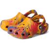 Crocs Unisex-Child Classic Watercolor Marbled Clog(Orange Zing/Multi)