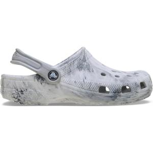 Crocs Unisex-Child Classic Watercolor Marbled Clog(Grey)