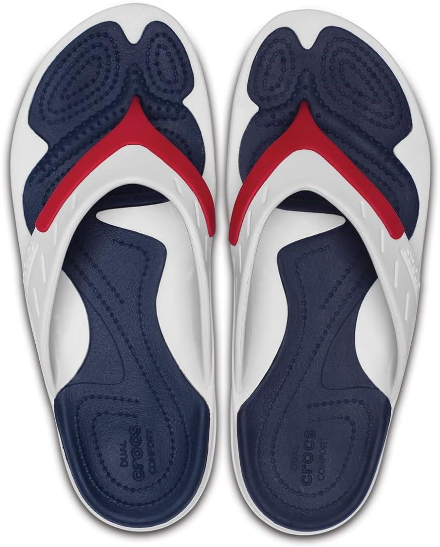 image:imageCrocs Athens Thong SandalWhite Red Navy