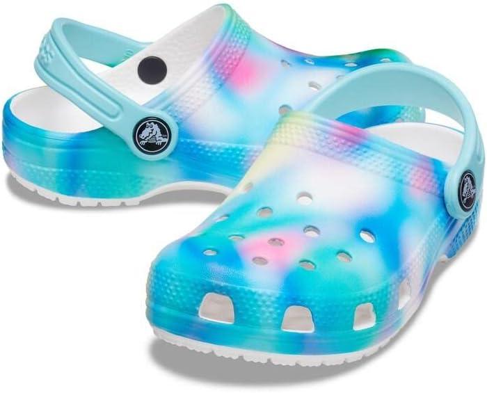 image:imageCrocs Kids Classic Tie Dye ClogsPastel Solar Rainbow