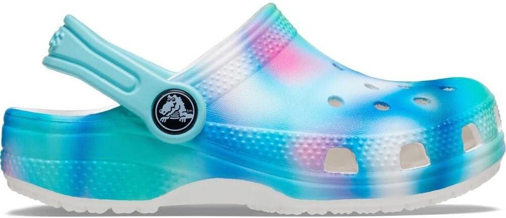 image:imageCrocs Kids Classic Tie Dye ClogsPastel Solar Rainbow