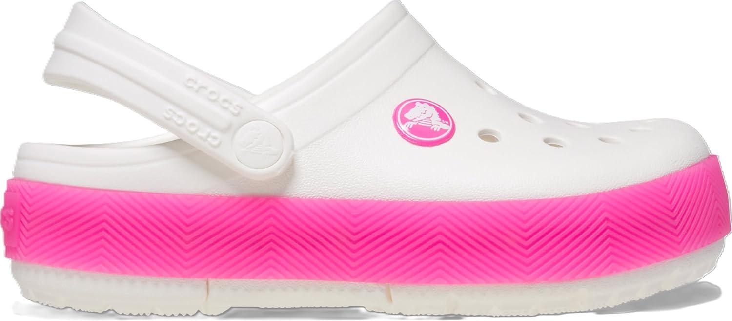 image:imageCrocs Kids Crocband Chevron ClogWhitePink Crush