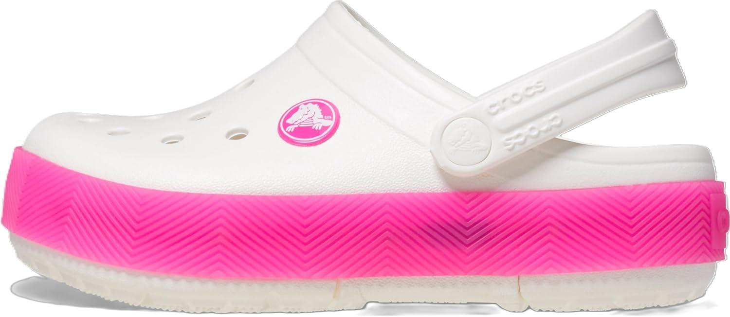 image:imageCrocs Kids Crocband Chevron ClogWhitePink Crush