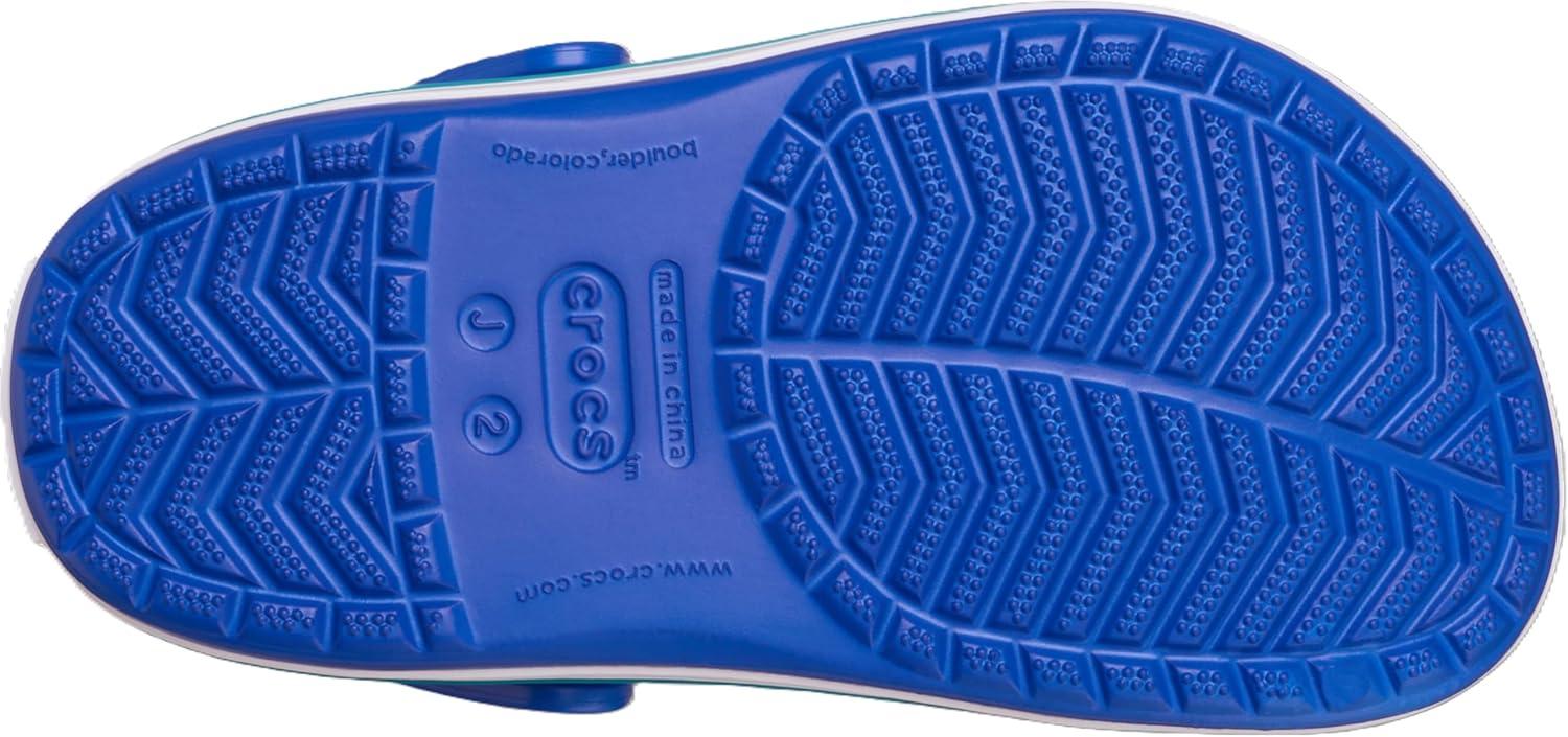 image:imageCrocs Kids Crocband Lightweight SlipOn ClogsBlue BoltTurbo Teal