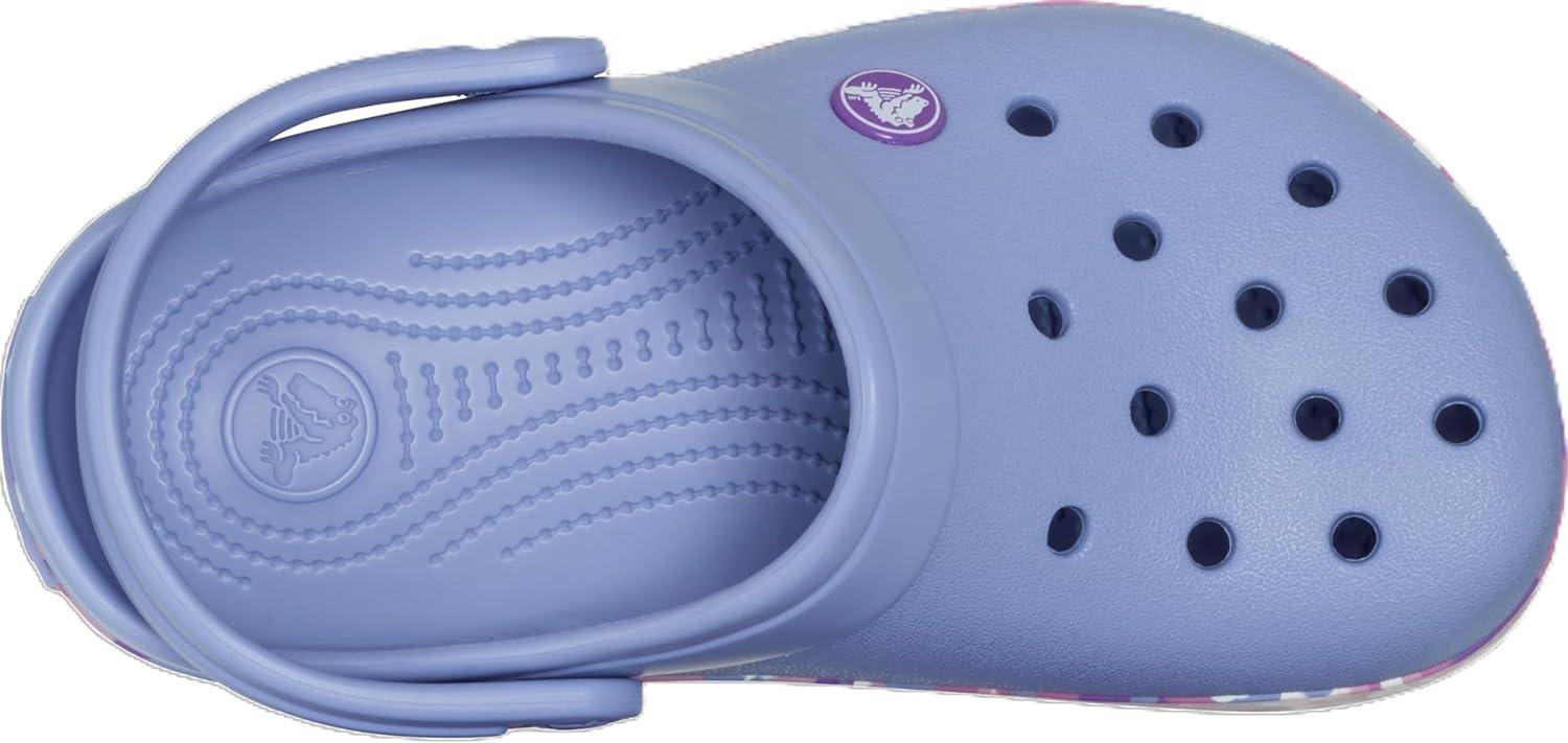 image:imageCrocs Kids Crocband Lightweight SlipOn ClogsGlow ConfettiBlue Haze