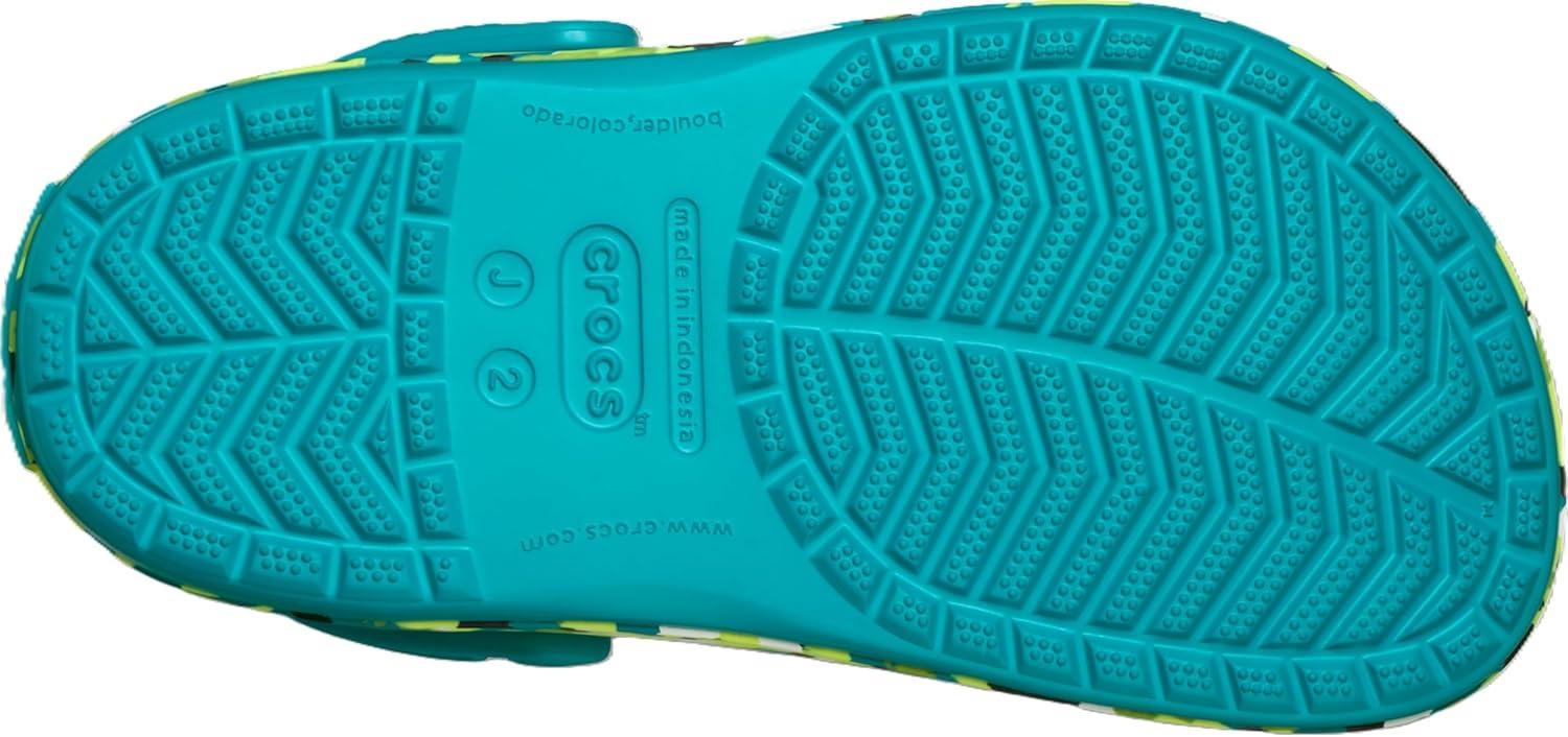 image:imageCrocs Kids Crocband Lightweight SlipOn ClogsGlow ConfettiTurbo Teal