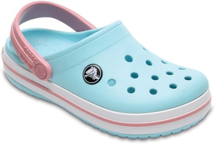 image:imageCrocs Kids Crocband Lightweight SlipOn ClogsIce BlueWhite