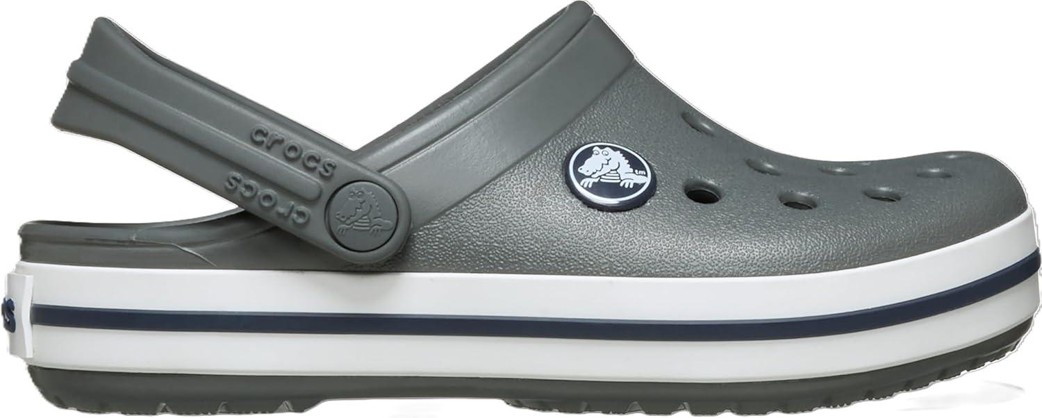 image:imageCrocs Kids Crocband Lightweight SlipOn ClogsSlate GreyNavy