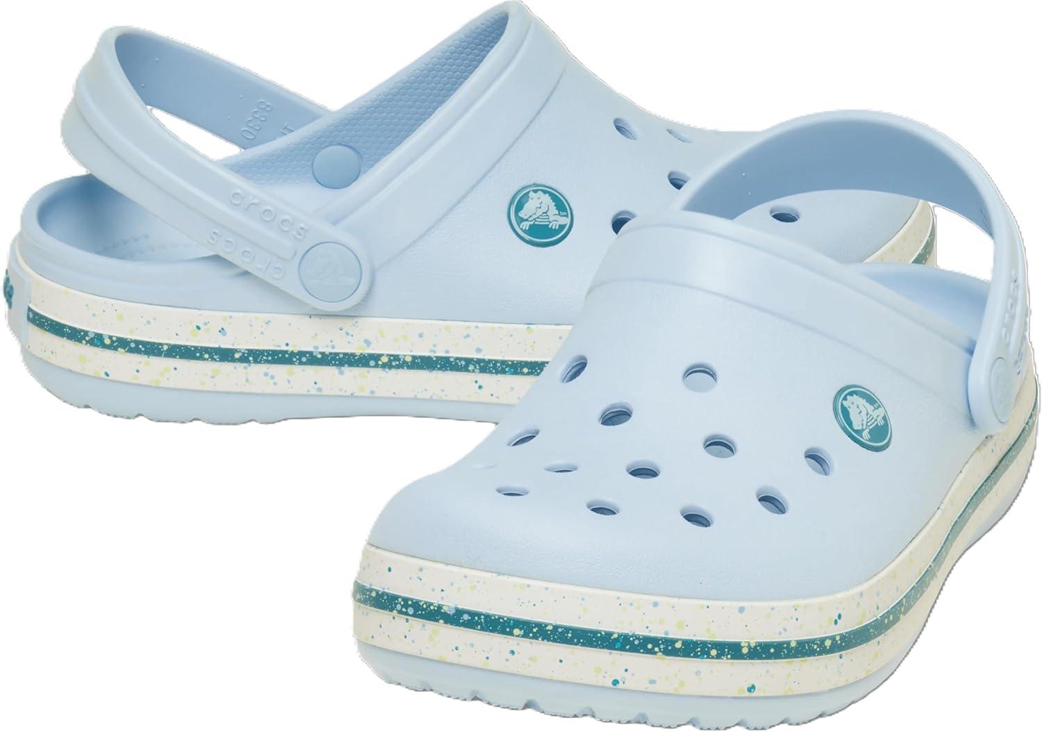 image:imageCrocs Kids Crocband Lightweight SlipOn ClogsSpeckled Blue Frost