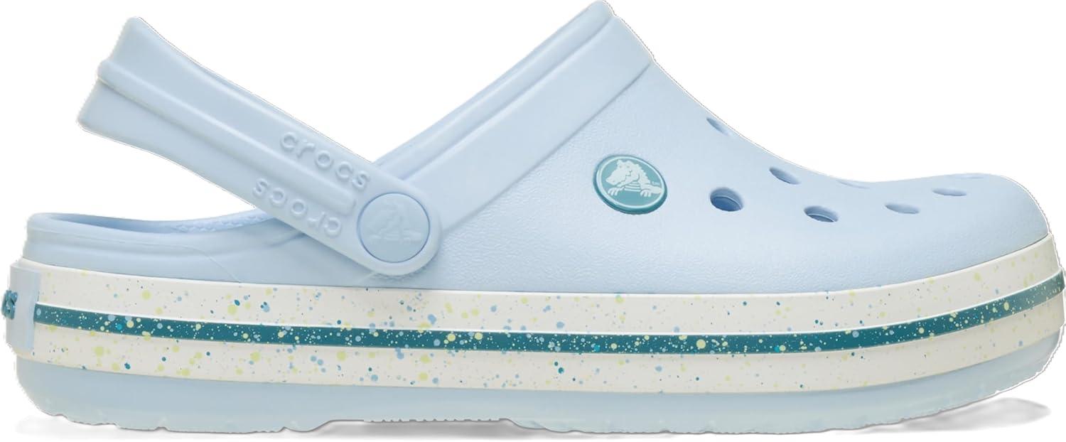 image:imageCrocs Kids Crocband Lightweight SlipOn ClogsSpeckled Blue Frost