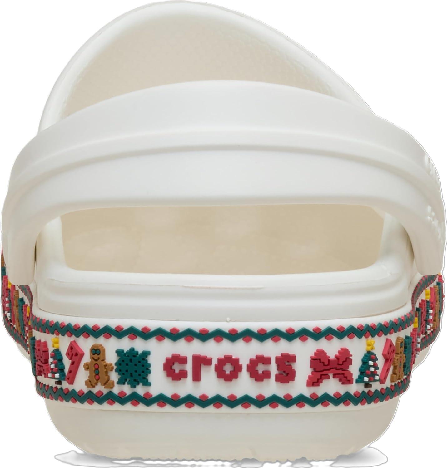 image:imageCrocs Kids Crocband Lightweight SlipOn ClogsWhite Holiday
