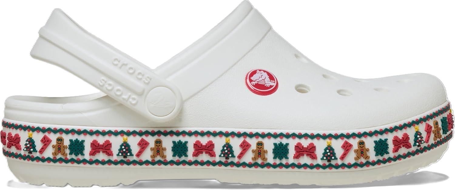 image:imageCrocs Kids Crocband Lightweight SlipOn ClogsWhite Holiday
