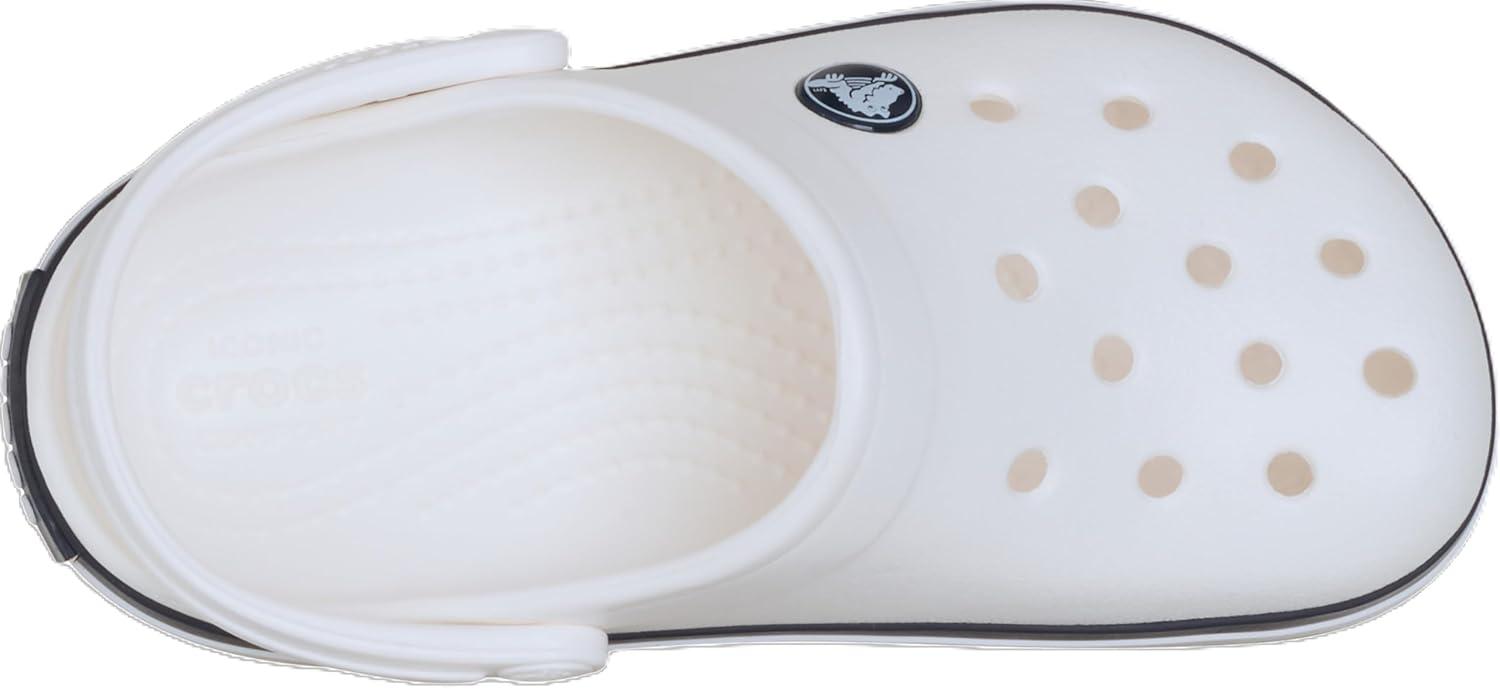 image:imageCrocs Kids Crocband Lightweight SlipOn ClogsWhiteNavy