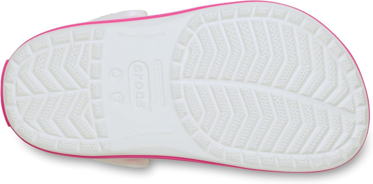 image:imageCrocs Kids Crocband Lightweight SlipOn ClogsWhitePink Crush