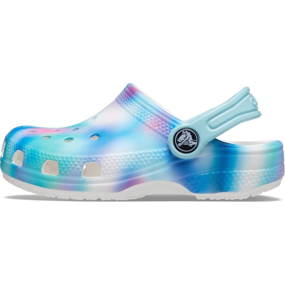 image:imageCrocs Kids Classic Tie Dye ClogsPastel Solar Rainbow
