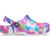 Crocs Kids’ Classic Tie Dye Clogs(Pink/White)