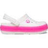 Crocs Kids’ Crocband Chevron Clog(White/Pink Crush)