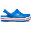 Crocs Kids Crocband Lightweight Slip-On Clogs(Blue Bolt)