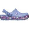 Crocs Kids Crocband Lightweight Slip-On Clogs(Glow Confetti/Blue Haze)