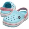 Crocs Kids Crocband Lightweight Slip-On Clogs(Ice Blue/White)