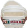 Crocs Kids Crocband Lightweight Slip-On Clogs(White Holiday)