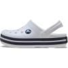 Crocs Kids Crocband Lightweight Slip-On Clogs(White/Navy)
