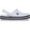 Crocs Kids Crocband Lightweight Slip-On Clogs(White/Navy)