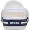 Crocs Kids Crocband Lightweight Slip-On Clogs(White/Navy)
