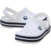 Crocs Kids Crocband Lightweight Slip-On Clogs(White/Navy)