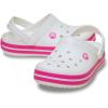 Crocs Kids Crocband Lightweight Slip-On Clogs(White/Pink Crush)