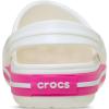Crocs Kids Crocband Lightweight Slip-On Clogs(White/Pink Crush)