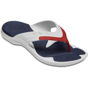 Crocs Athens Thong Sandal(White Red Navy)
