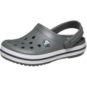 Crocs Kids Crocband Lightweight Slip-On Clogs(Slate Grey/Navy)