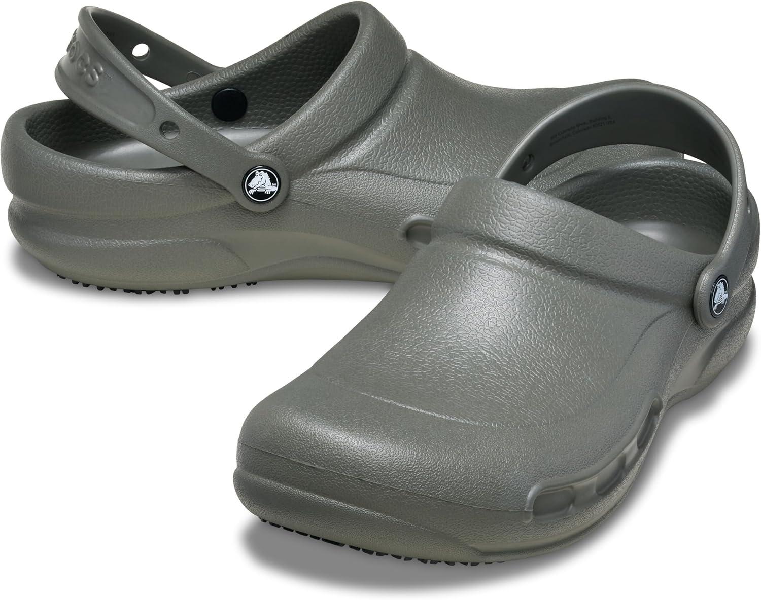 image:imageCrocs UnisexAdult Bistro Work Clogs Enclosed Toe Slip Resistant All Day ComfortDusty Olive