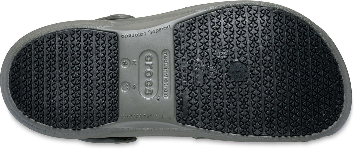 image:imageCrocs UnisexAdult Bistro Work Clogs Enclosed Toe Slip Resistant All Day ComfortDusty Olive