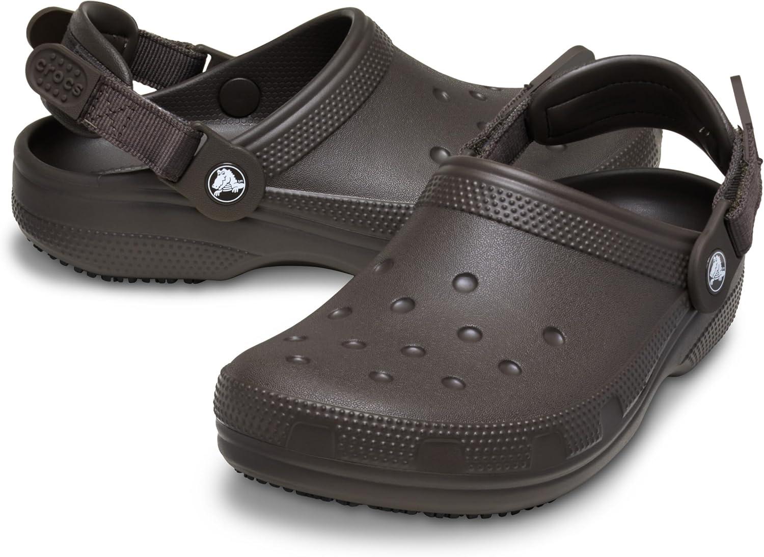 image:imageCrocs UnisexAdult Classic Work Clogs Slip Resistant ShoesDark Cocoa