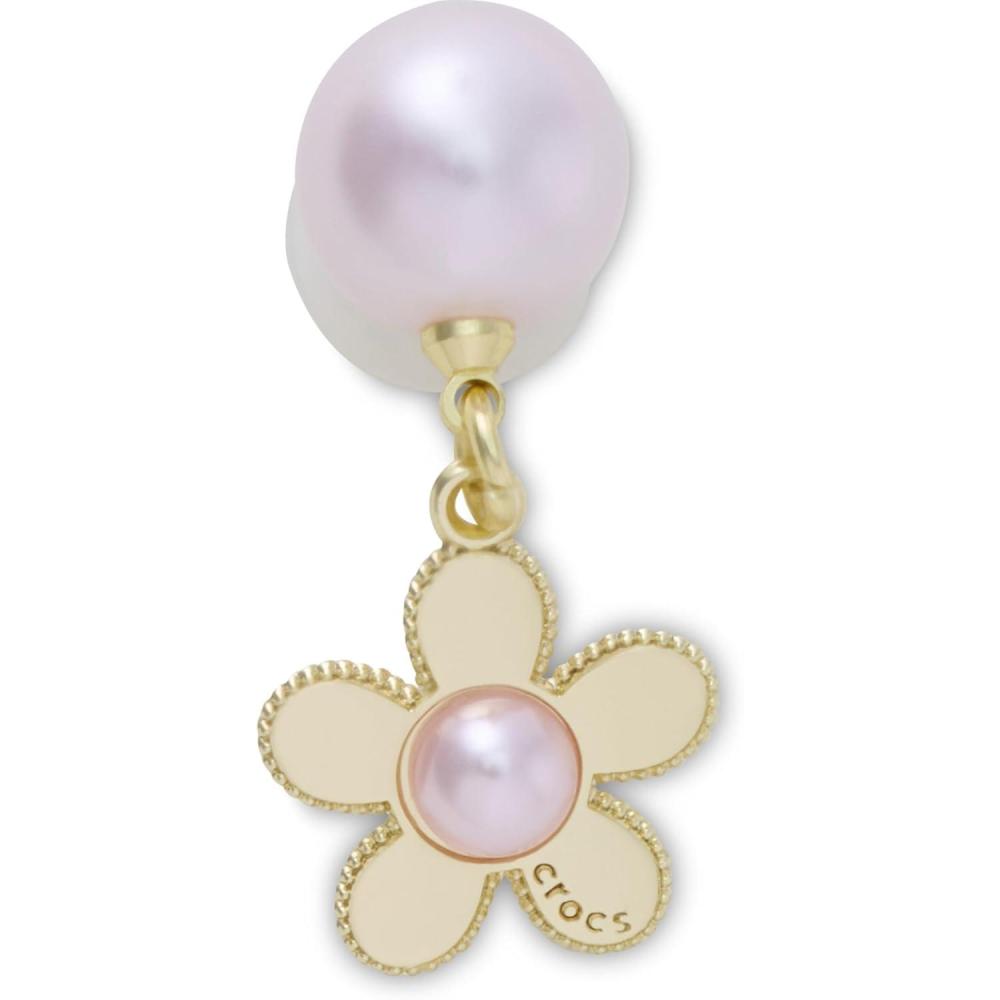 image:imageCrocs Jibbitz Girls Favorites Shoe CharmsPink Pearl and Gold Flower