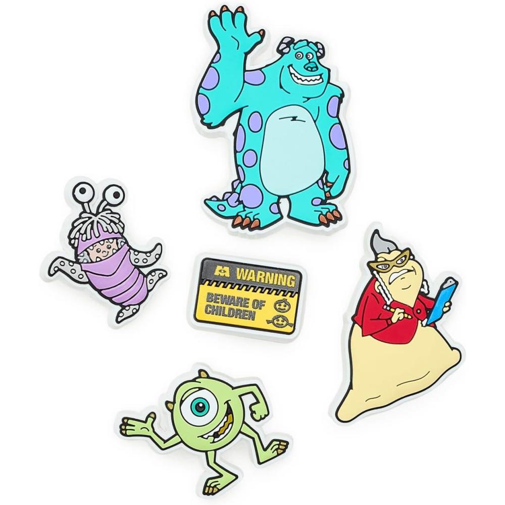 image:imageCrocs Jibbitz Packs for Shoes and Sandals Beautiful Accessory Colorful Charms and Constructed with Synthetic MaterialMonsters Inc 5 Pck