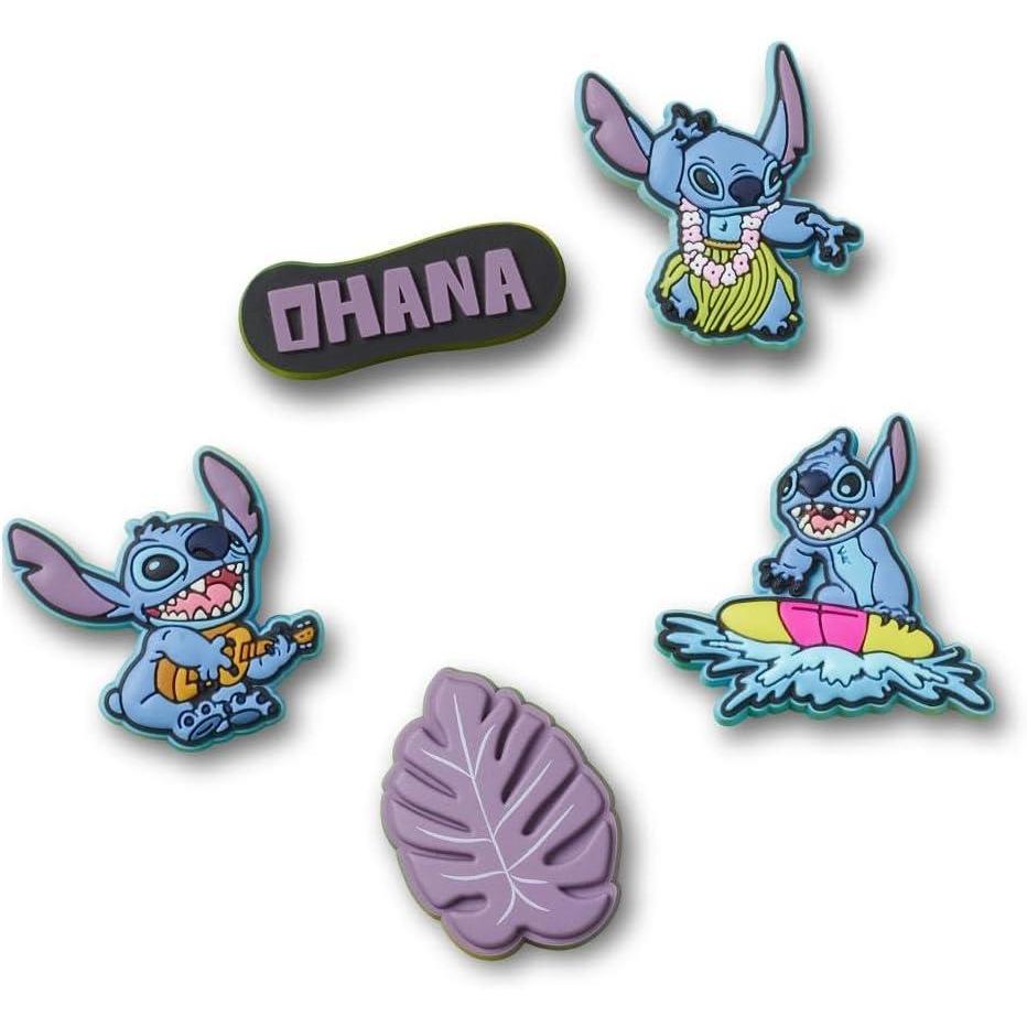 image:imageCrocs Jibbitz Packs for Shoes and Sandals Beautiful Accessory Colorful Charms and Constructed with Synthetic MaterialStitch Tropical