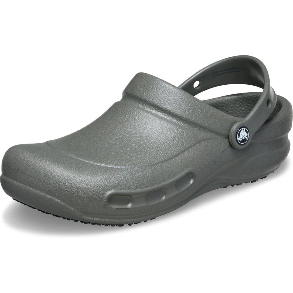image:imageCrocs UnisexAdult Bistro Work Clogs Enclosed Toe Slip Resistant All Day ComfortDusty Olive